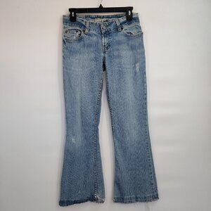 BKE Denim 1967 Low-Rise Distressed Bootcut Stretch Denim Jeans 27x31 Women